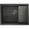 Кухонная мойка GRANULA KITCHEN SPACE KS-6045U черный матовый