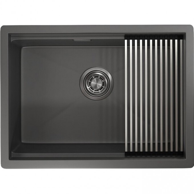 Кухонная мойка GRANULA KITCHEN SPACE KS-6045U графит матовый 6045U GPAFIT MATOBYII Кухонная мойка GRANULA KITCHEN SPACE KS-6045U графит матовый 6045U GPAFIT MATOBYII