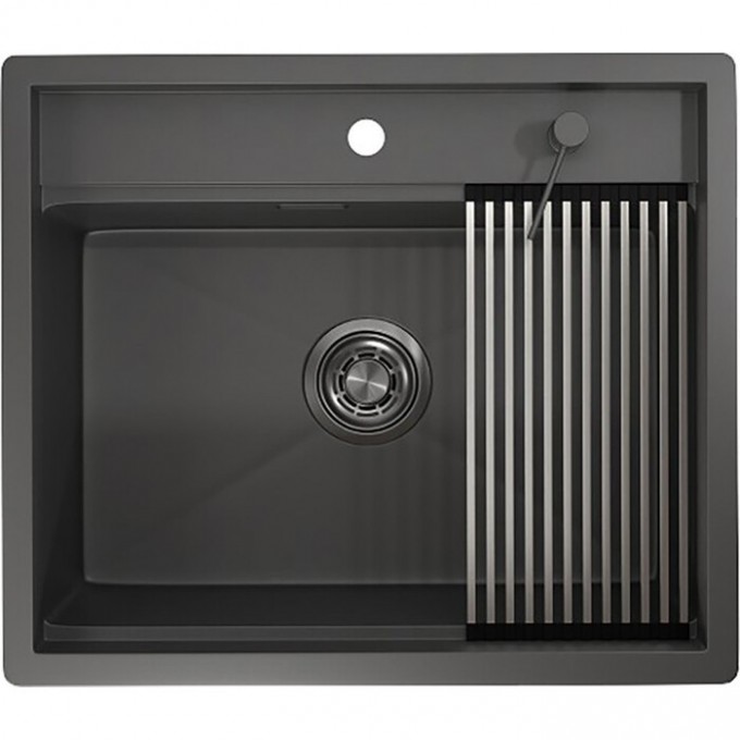 Кухонная мойка GRANULA KITCHEN SPACE KS-6051 графит матовый 6051 GPAFIT MATOBYII Кухонная мойка GRANULA KITCHEN SPACE KS-6051 графит матовый 6051 GPAFIT MATOBYII