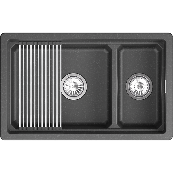 Кухонная мойка GRANULA KS-7304iU Черный 7304iU CHEPHYII