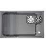 Кухонная мойка GRANULA KS-7309RU АЛЮМИНИУМ кварц 7309RU ALYUMIHIYM