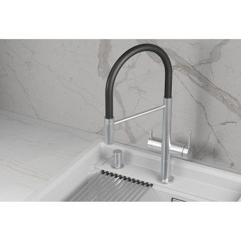 Кухонный смеситель GRANULA KITCHEN SPACE KS-8277 Нерж Кухонный смеситель GRANULA KITCHEN SPACE KS-8277 Нерж