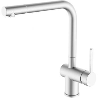 Смеситель кухонный GRANULA 5017 нерж Смеситель кухонный GRANULA 5017 нерж